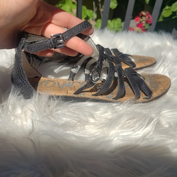 Sam Edleman Donna Gladiator Sandal Black 8 - Picture 6 of 13